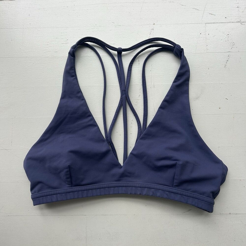 Lululemon Size 6 Raise the Barre Sports Bra Moody Blues